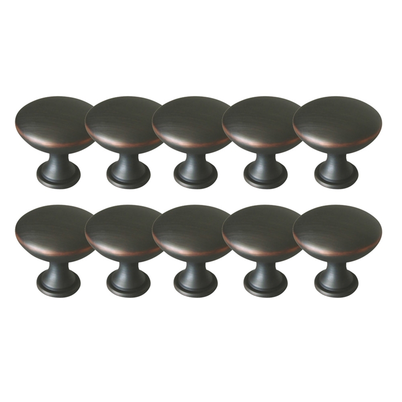 Design House Midtown Metal Cabinet Knob in Oil Rubbed Bronze 10 Pack