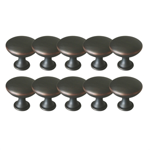 Design House Midtown Metal Cabinet Knob in Oil Rubbed Bronze 10 Pack