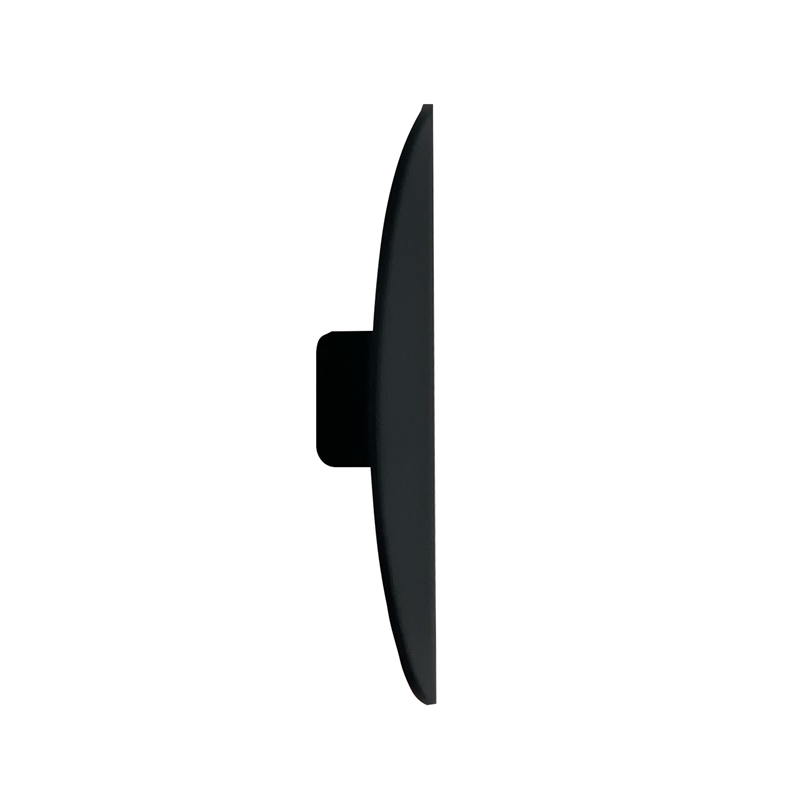 Design House Stainless Steel Strike Plate-Full Lip-Round Corner in Matte Black