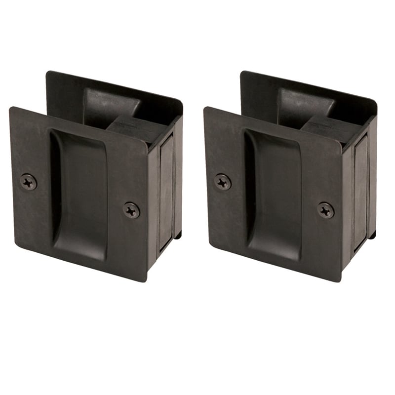 Design House Pocket Passage Brass Door Hardware in Oil Rubbed Bronze 2 Pack