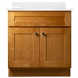 Brookings Vanity in Modern Birch with Cultured Marble Top Fully Assembled 31in