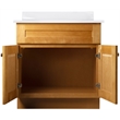 Brookings Vanity in Modern Birch with Cultured Marble Top Fully Assembled 31in