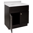 Brookings Vanity in Espresso with White Cultured Marble Top Fully Assembled 31in
