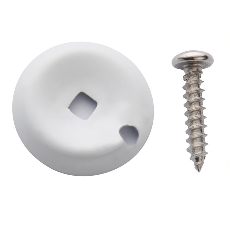 Design House Spring Door Stop in White 10-Pack Metal White