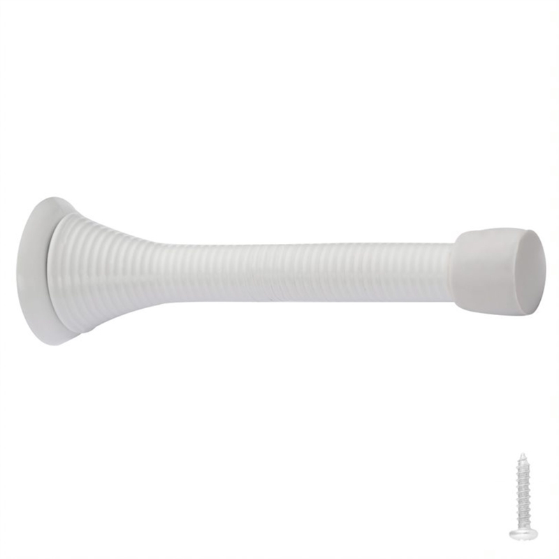 Design House Spring Door Stop in White 10-Pack Metal White