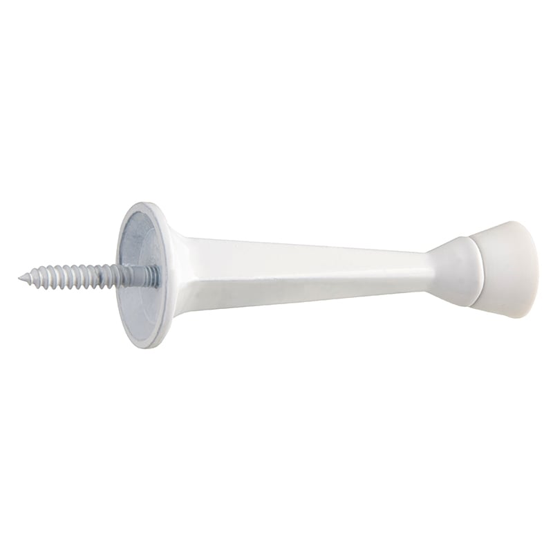 Design House Solid Rigid Cast Door Stop in White 20-Pack Stainless Steel White