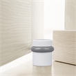 Design House Modern Cylindrical Door Stop in White 2-Pack Brass White