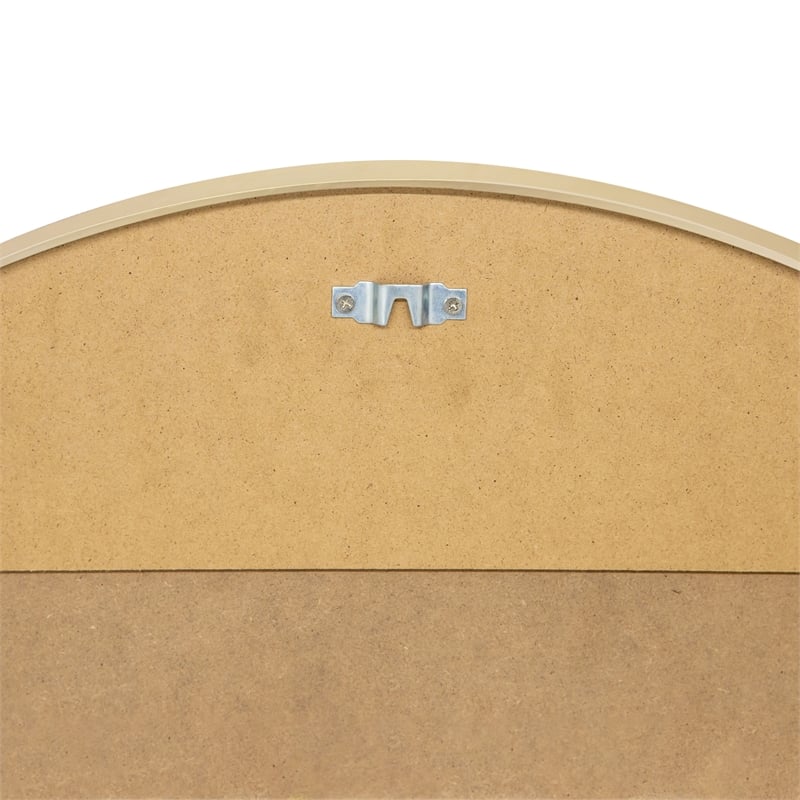 Design House Kenna Round Wall Mirror with Gold Frame 28Inch 2Pack Glass Gold