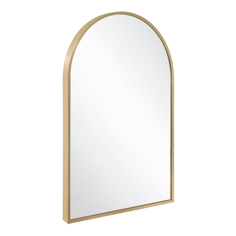 Maeve Arched Wall Mirror with Gold Frame 36-in x 24-in 2-Pack