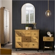 Maeve Arched Wall Mirror with Gold Frame 36-in x 24-in 2-Pack