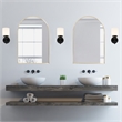 Maeve Arched Wall Mirror with Gold Frame 36-in x 24-in 2-Pack