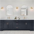 Maeve Arched Wall Mirror with Gold Frame 36-in x 24-in 2-Pack