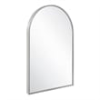 Maeve Arched Wall Mirror with Silver Frame 36 in x  24 in 2-Pack