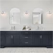 Maeve Arched Wall Mirror with Silver Frame 36 in x  24 in 2-Pack