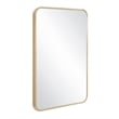 Isla Rounded Corner Wall Mirror with Gold Frame 36in x  24in  2-Pack