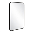 Isla Rounded Corner Wall Mirror with Black Frame 30in x 20in 2-Pack