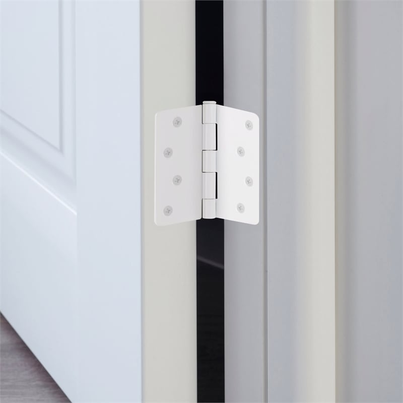 Design House Stainless Steel Door Hinge-Painted White 4