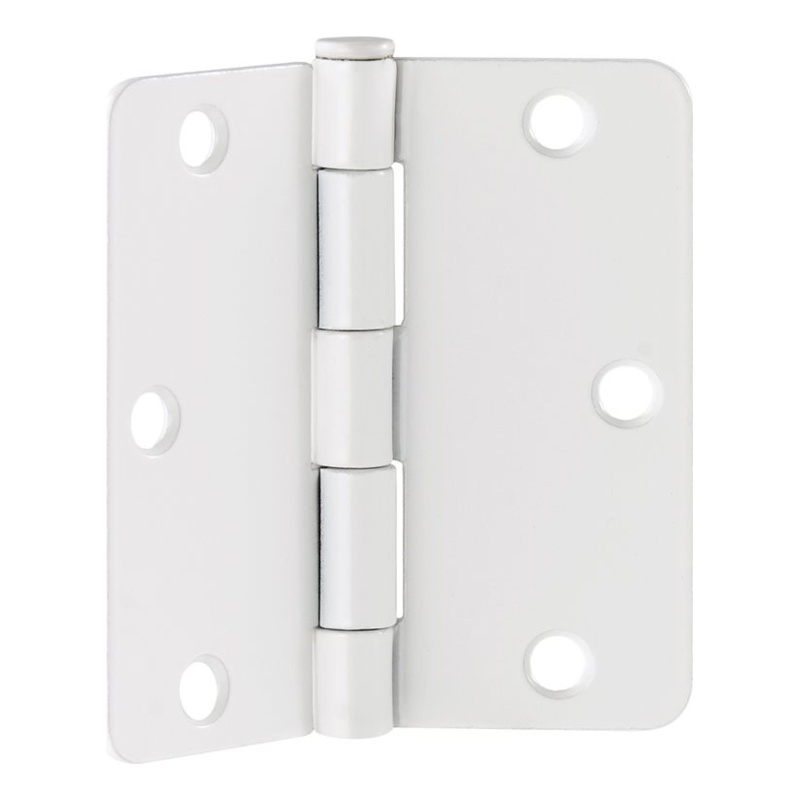 Design House Stainless Steel Door Hinge-Painted White 3.5
