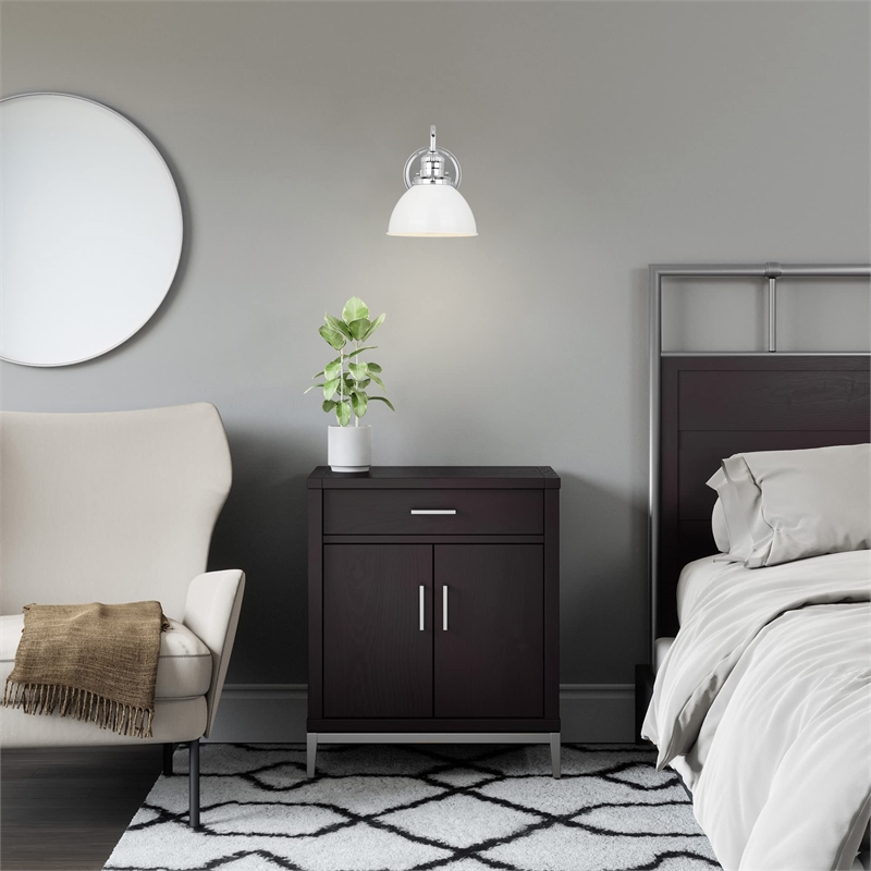 Design House Savannah Stainless Steel Wall Mount Light in Polished Chrome