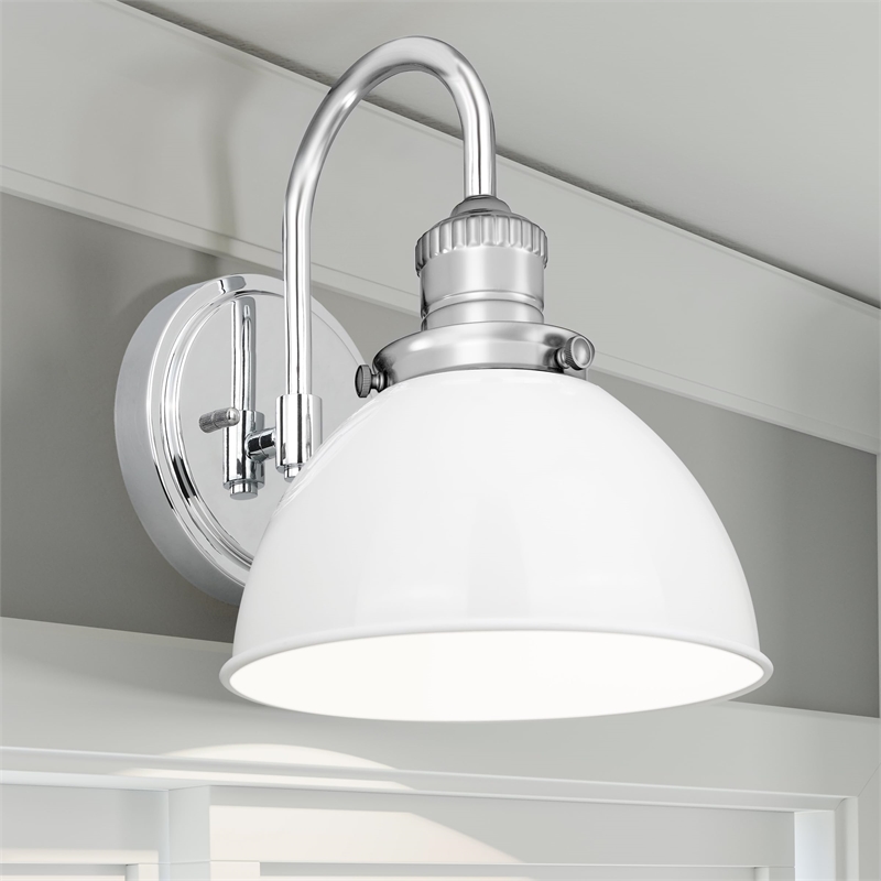 Design House Savannah Stainless Steel Wall Mount Light in Polished Chrome