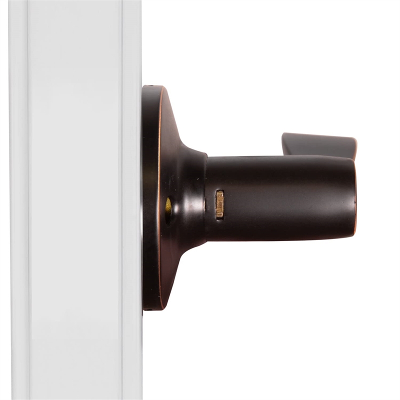 Design House Stratford Metal Right Hand Dummy Door Knob in Oil Rubbed Bronze