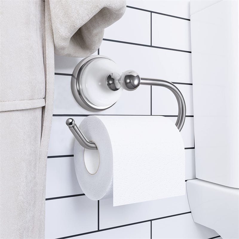 Design House Savannah Stainless Steel Toilet Paper Holder in Polished Chrome
