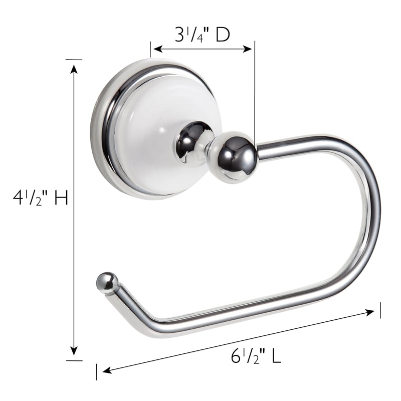 Design House Savannah Stainless Steel Toilet Paper Holder in Polished Chrome