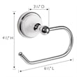 Design House Savannah Stainless Steel Toilet Paper Holder in Polished Chrome