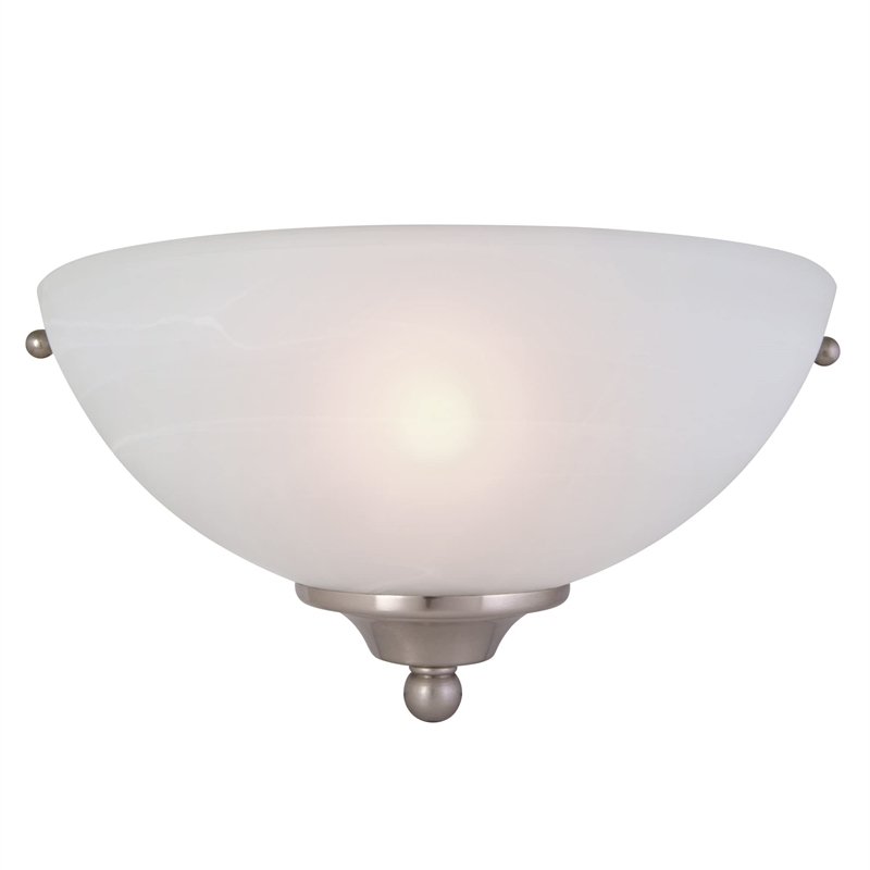 Design House Millbridge 1-Light Stainless Steel Wall Sconce in Satin Nickel