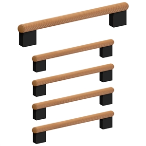 Design House 3.75&quot 5-Pack Stainless Steel Porter in Pull in Satin Gold