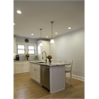 Design House Torino Stainless Steel/Glass Pendant Light in Satin Nickel