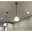 Design House Torino Stainless Steel/Glass Pendant Light in Satin Nickel