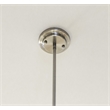 Design House Torino Stainless Steel/Glass Pendant Light in Satin Nickel