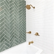 Design House Oakmont 2 Handle Bath Brass Shower Trim with Valve in Brushed Gold