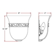 Design House Marlowe Stainless Steel Wall Sconce in Satin Nickel