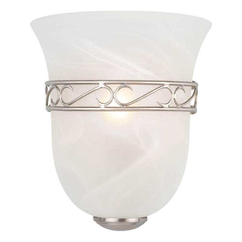 Design House Marlowe Stainless Steel Wall Sconce in Satin Nickel