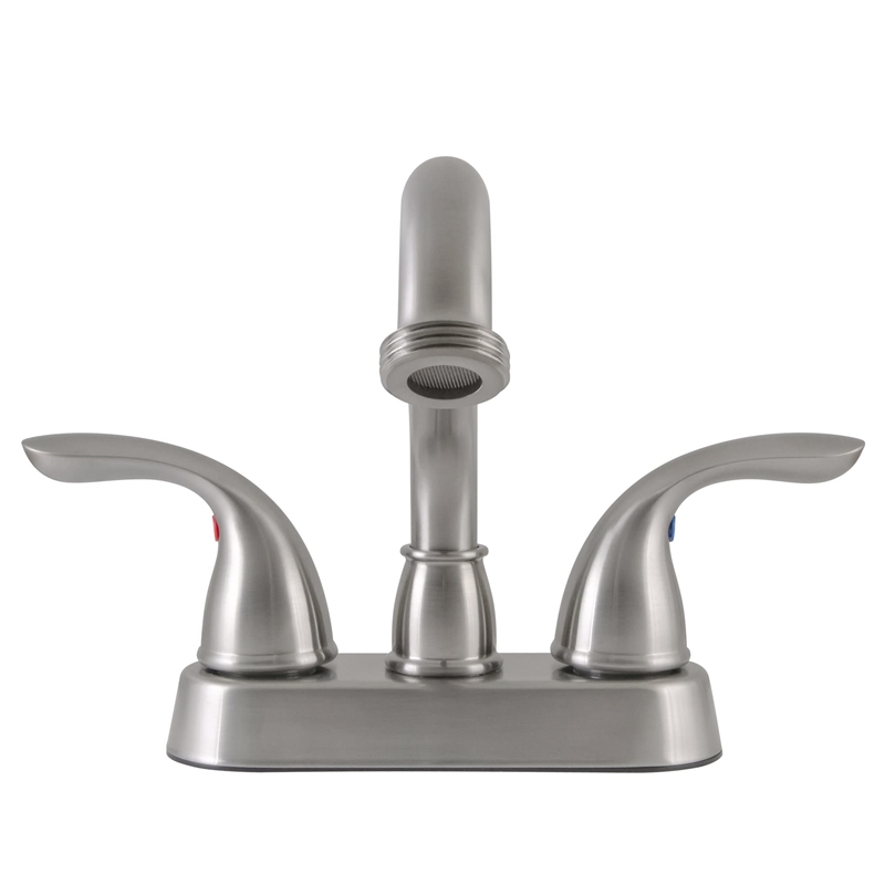 Design House Ashland Brass 2-Handle Utility Faucet in Satin Nickel
