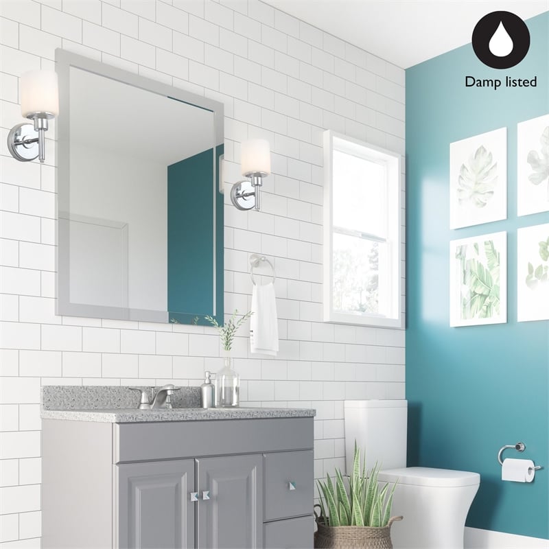 Design House Oslo 5-Light Stainless Steel Vanity Light in Satin Nickel