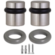 Design House 2-Pack Brass Modern Cylindrical Door Stop in Satin Nickel