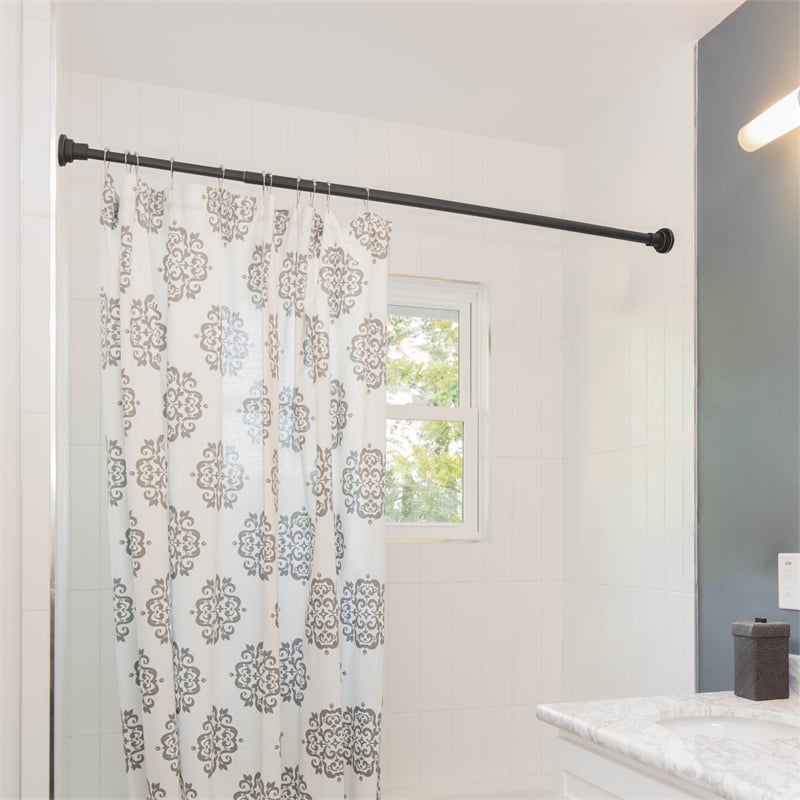 Design House Classic Adjustable 42 to 72-inch Shower Rod in Oil Rubbed Bronze