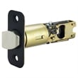 Design House Metal 2-Way Passage Door Latch with Round Corner in Matte Black