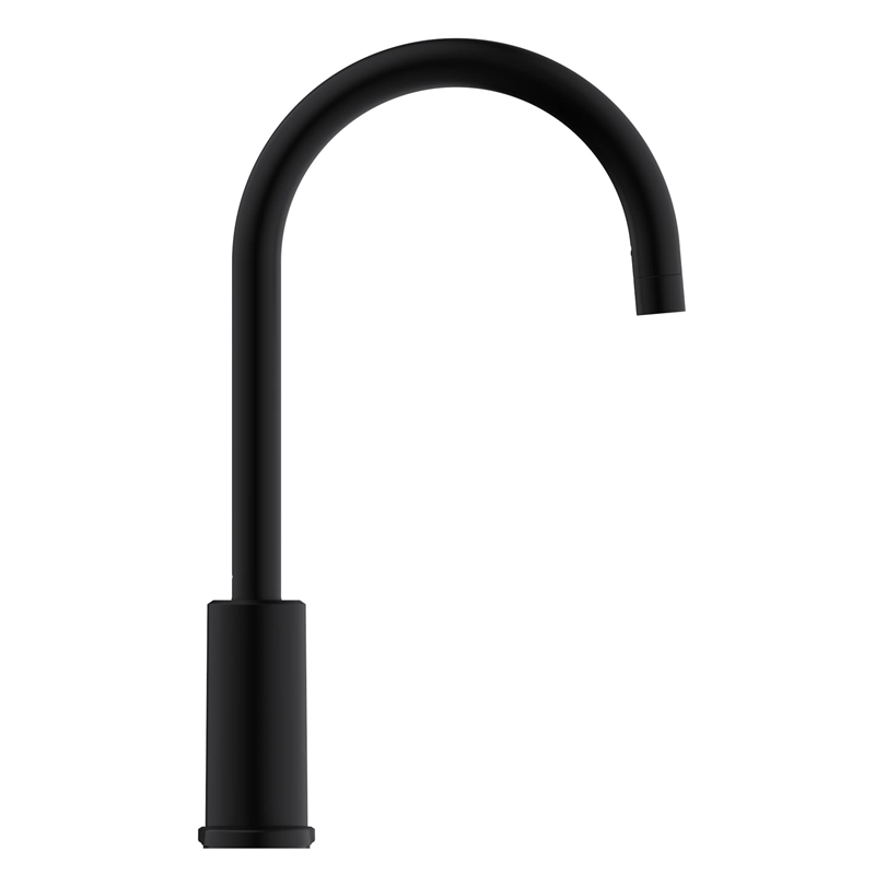 Design House Eastport II Single Handle Metal Kitchen Faucet in Matte Black
