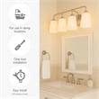 Design House Stasia 4-Light Stainless Steel Vanity Light in Satin Nickel