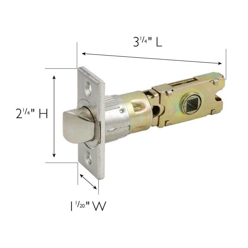 Design House 6-Way Metal Replacement Bed/Bath Passage Latch Door - Satin Nickel