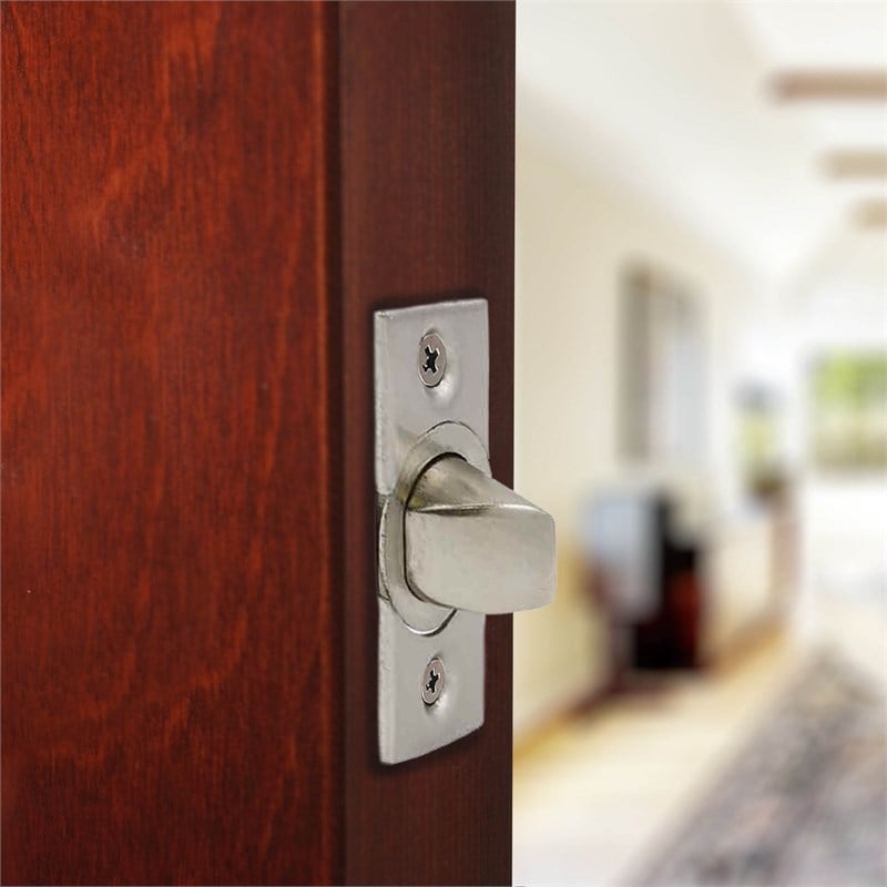 Design House 6-Way Metal Replacement Bed/Bath Passage Latch Door - Satin Nickel