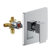 Design House Karsen II Modern Brass Shower Trim in Polished Chrome