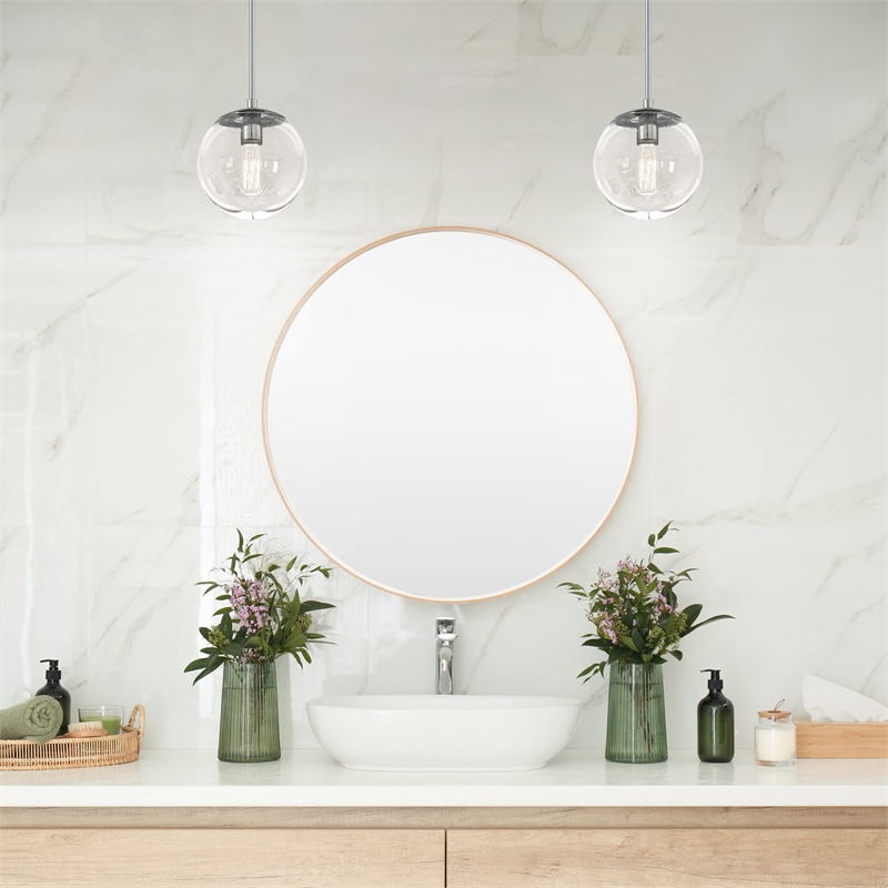 Design House Gracelyn 5-Light Modern Glass Chandelier in Matte Black