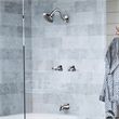 Design House Oakmont 2 Handle Brass Shower Trim in Polished Chrome