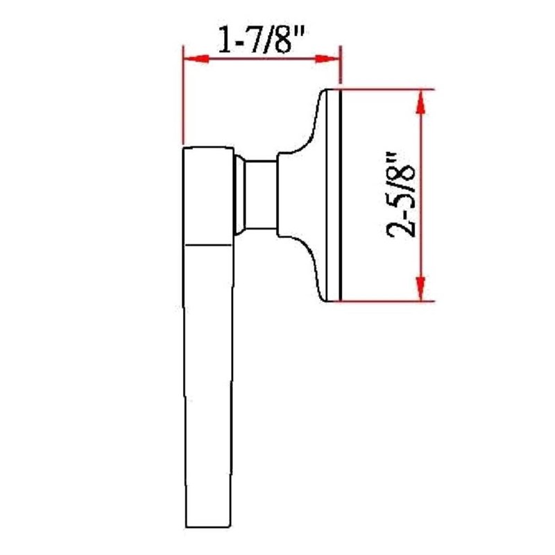 Design House Scroll Brass Dummy Door Handle in Oil Rubbed Bronze