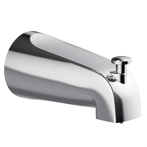 Design House Metal Slip On Tub Diverter Spout in Polished Chrome